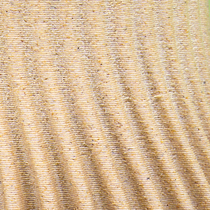 Wooden vase "The Wave" with integrated glass insert for fresh flowers