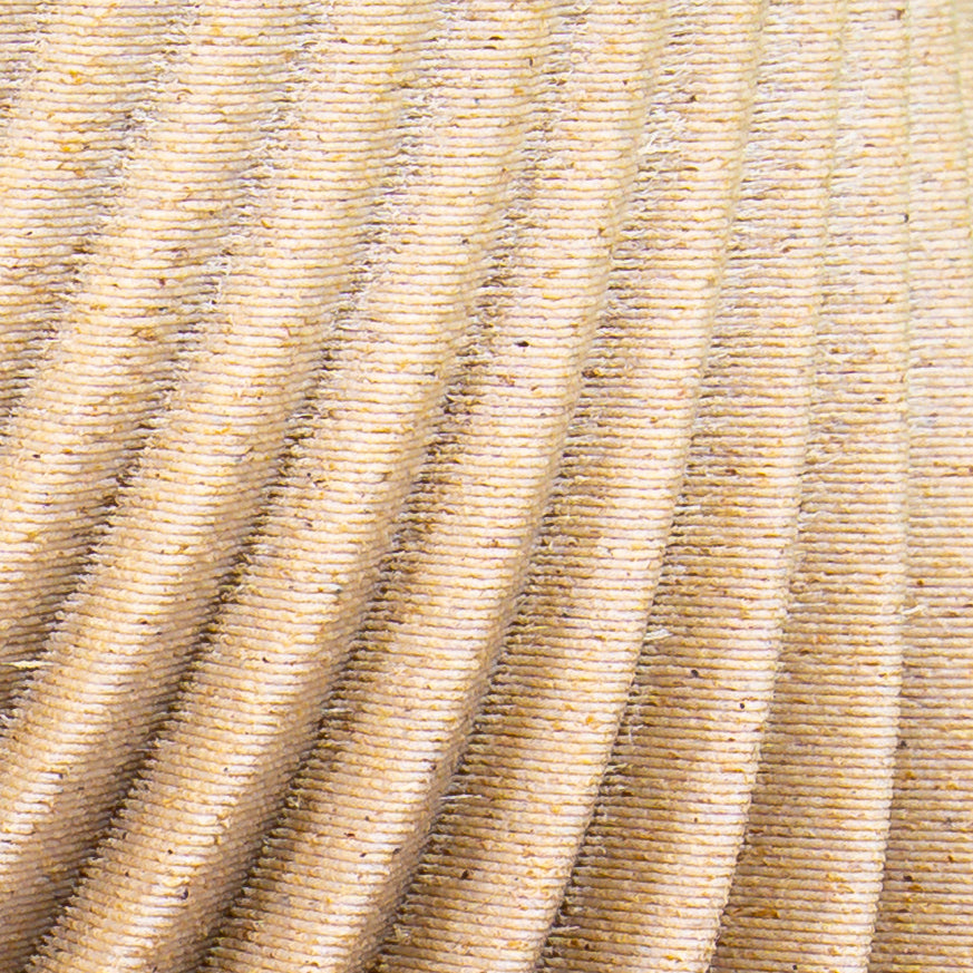 Wooden vase "Twisted" with integrated glass insert for fresh flowers