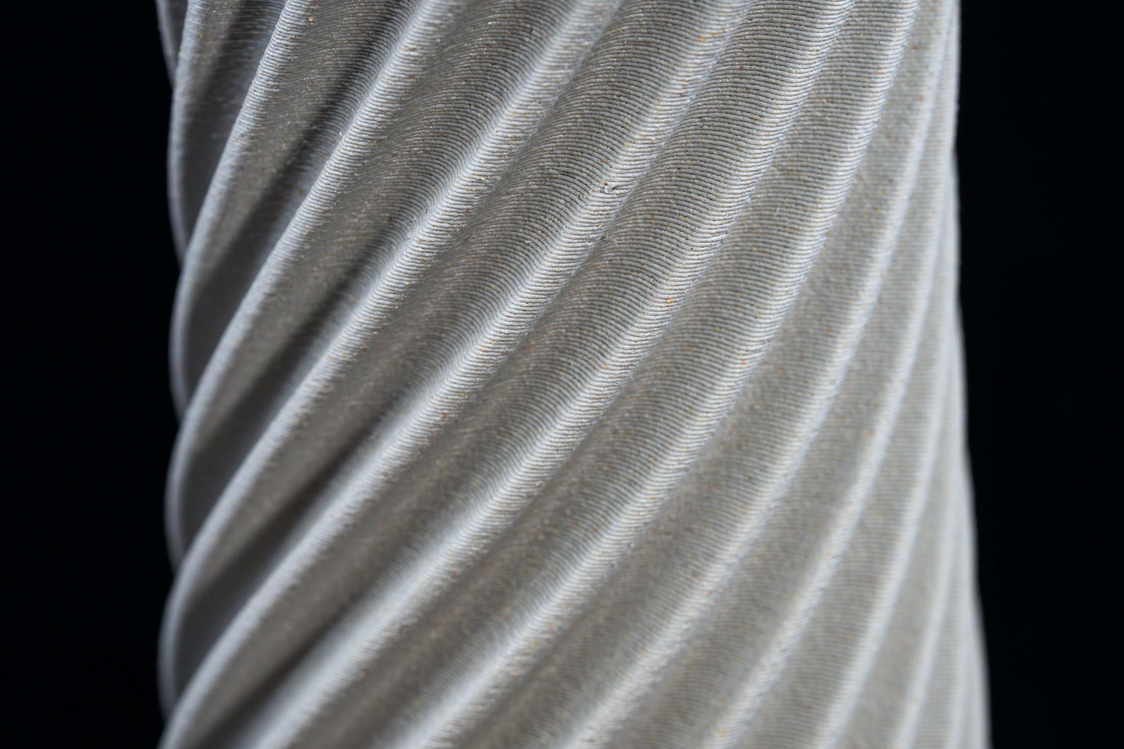 Wooden vase "Wind" with integrated glass insert for fresh flowers