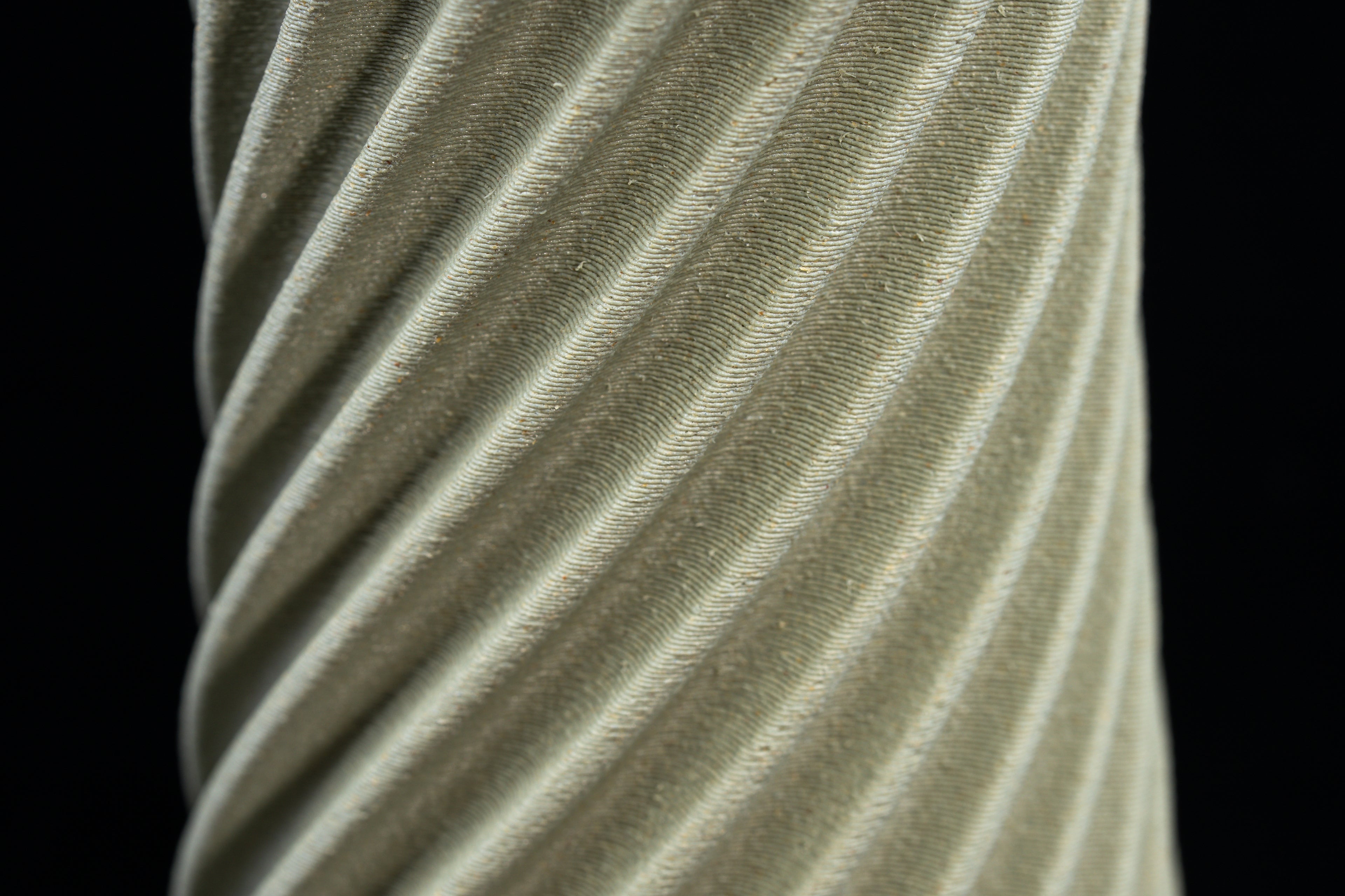 Wooden vase "Wind" with integrated glass insert for fresh flowers